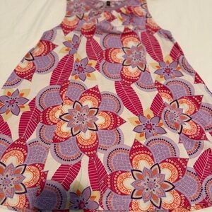 Tea Collection Floral Kids Dress in Pink and Purple